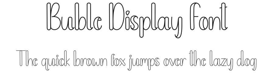 Buble Display Font by andikastudio — Script Handwritten Font