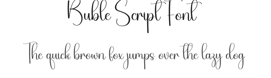 Buble Script Font by creativeletter — Script Handwritten Font