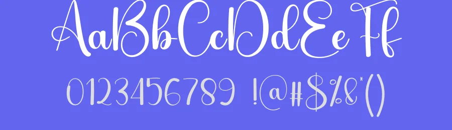 Bubly Calligraphy Font by creativeletter — Script Handwritten Font — thumbnail 3