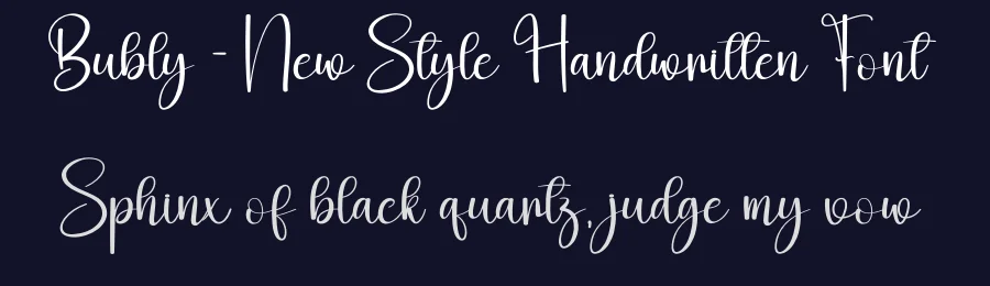 Bubly – New Style Handwritten Font by creativeletter — Script Handwritten Font — thumbnail 2