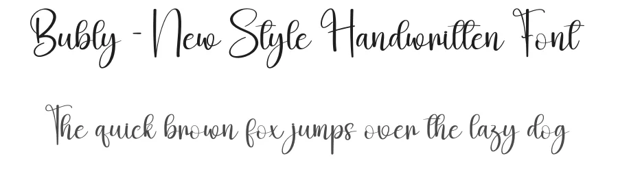 Bubly – New Style Handwritten Font by creativeletter — Script Handwritten Font