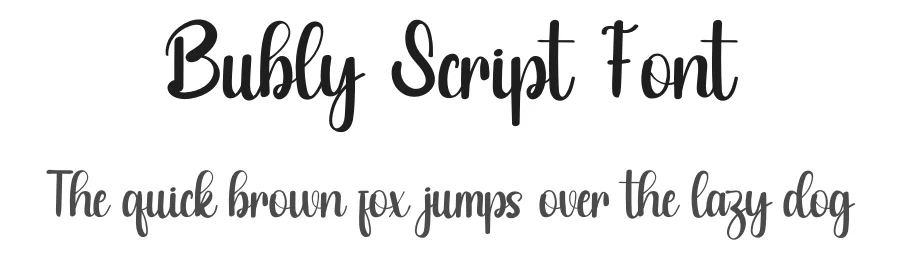 Bubly Script Font by inermediaSTUDIO — Script Handwritten Font