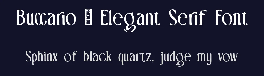 Buccario – Elegant Serif Font by zarmatype — Serif Font — thumbnail 2