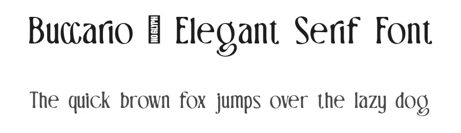 Buccario – Elegant Serif Font by zarmatype — Serif Font