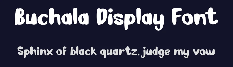 Buchala Display Font by Aivos Dreams — Display Font — thumbnail 2