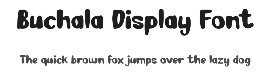 Buchala Display Font by Aivos Dreams — Display Font