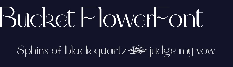 Bucket Flower Font by VinType — Display Font — thumbnail 2