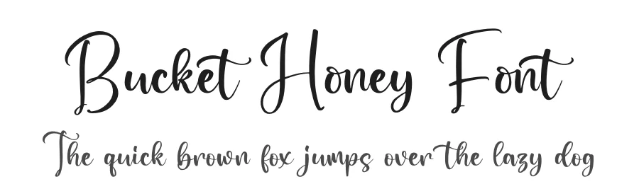 Bucket Honey Font by glorytype — Script Handwritten Font