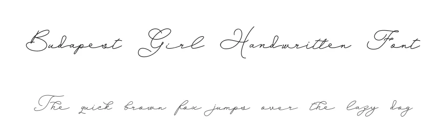 Budapest Girl Handwritten Font by omaikraf — Script Handwritten Font