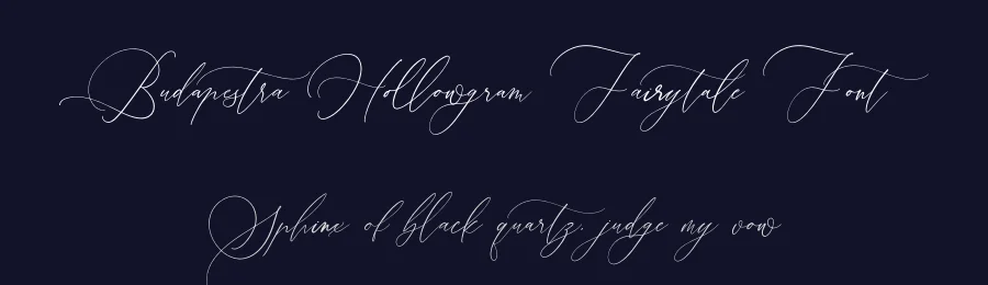 Budapestra Hollowgram Fairytale Font by stylishtype.co — Script Handwritten Font — thumbnail 2