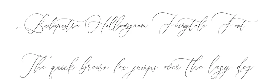 Budapestra Hollowgram Fairytale Font by stylishtype.co — Script Handwritten Font