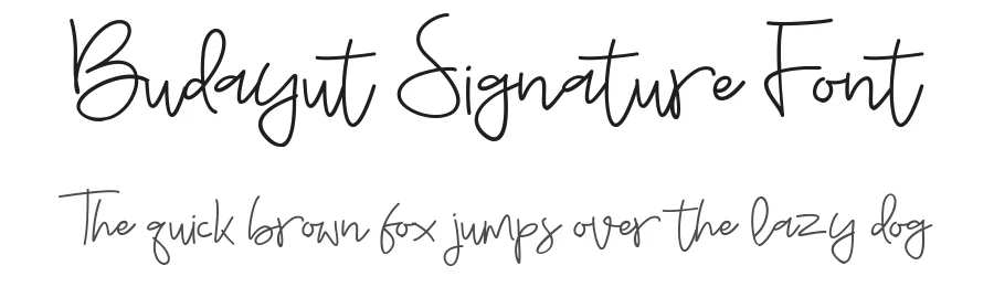 Budayut Signature Font by awan studio — Script Handwritten Font
