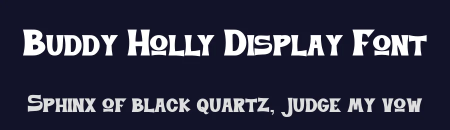 Buddy Holly Display Font by Maknastd — Serif Font — thumbnail 2