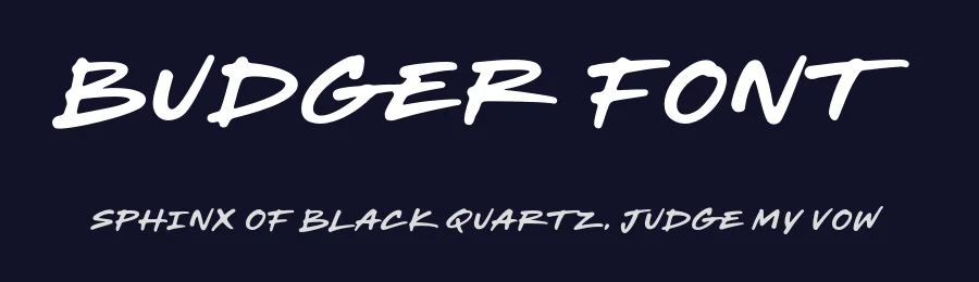 Budger Font by bodig — Script Handwritten Font — thumbnail 2