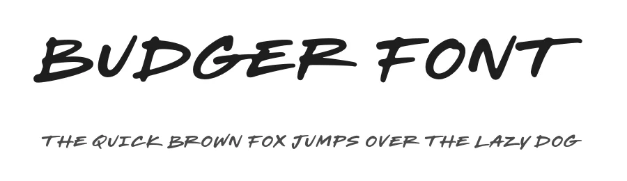 Budger Font by bodig — Script Handwritten Font