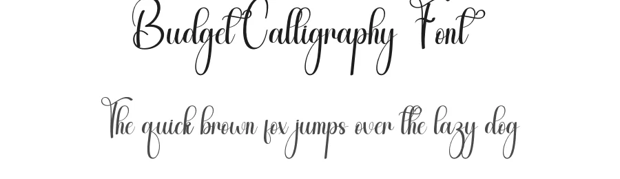 Budget Calligraphy Font by andikastudio — Script Handwritten Font