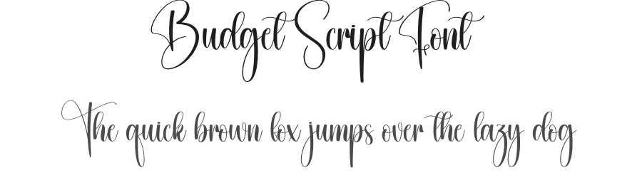 Budget Script Font by creativeletter — Script Handwritten Font