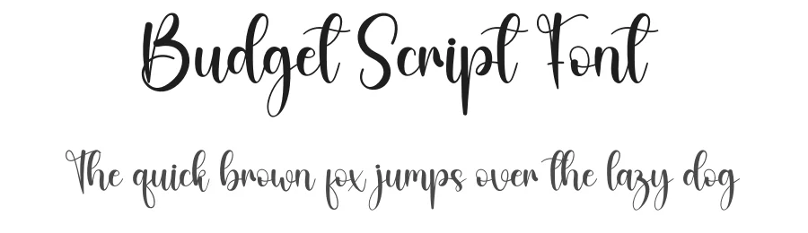 Budget Script Font by creativeletter — Script Handwritten Font