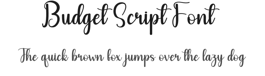 Budget Script Font by andikastudio — Script Handwritten Font
