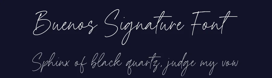 Buenos Signature Font by balpirick — Decorative Font — thumbnail 2
