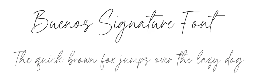 Buenos Signature Font by balpirick — Decorative Font