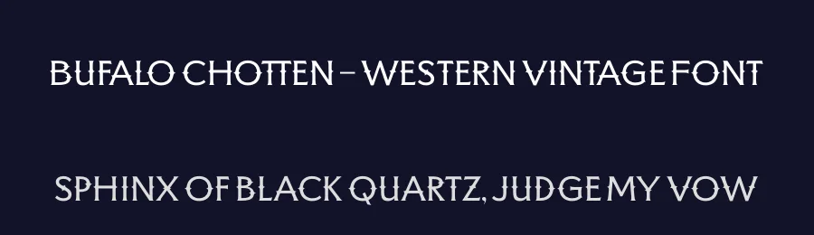 Bufalo Chotten – Western Vintage Font by timelesstype.co — Serif Font — thumbnail 2