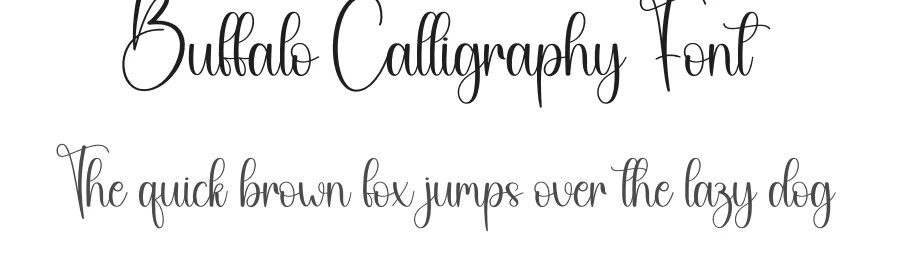 Buffalo Calligraphy Font by creativeletter — Script Handwritten Font