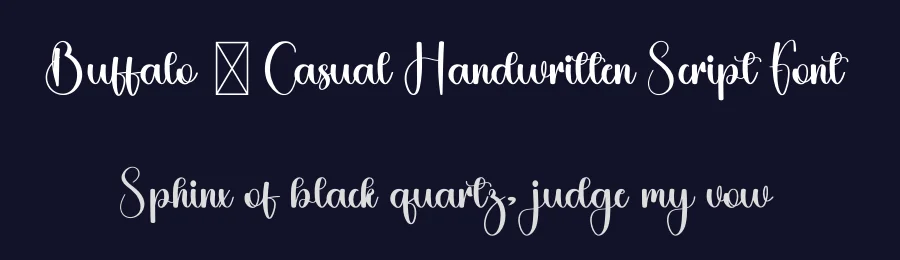 Buffalo – Casual Handwritten Script Font by freshtypeink — Script Handwritten Font — thumbnail 2