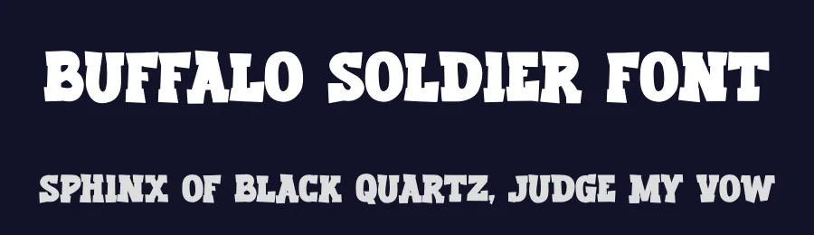 Buffalo Soldier Font by Almarkhatype — Display Font — thumbnail 2