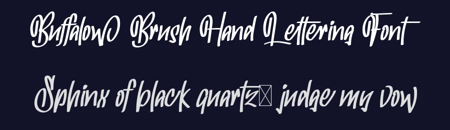 Buffalow Brush Hand Lettering Font by nihstudio — Script Handwritten Font — thumbnail 2