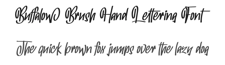 Buffalow Brush Hand Lettering Font by nihstudio — Script Handwritten Font