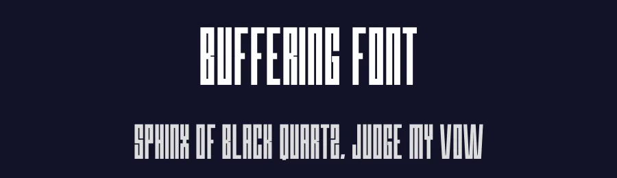 Buffering Font by Craftedtype — Decorative Font — thumbnail 2