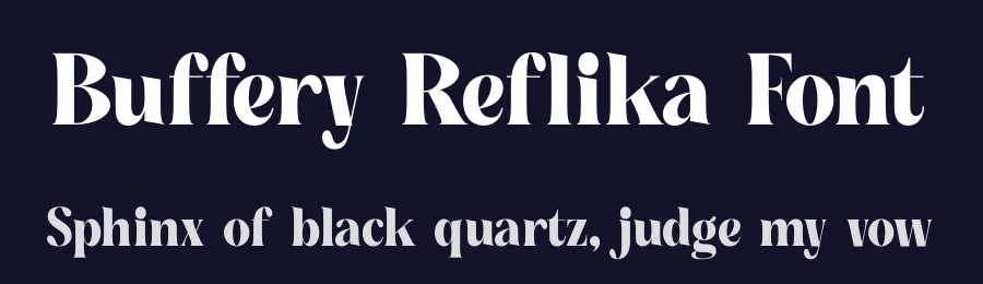Buffery Reflika Font by timelesstype.co — Display Font — thumbnail 2