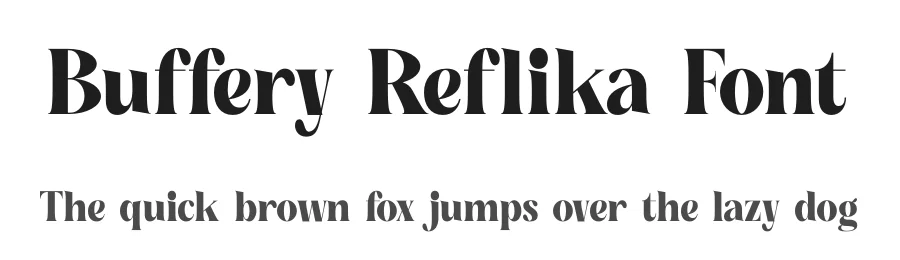 Buffery Reflika Font by timelesstype.co — Display Font