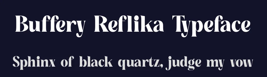 Buffery Reflika Typeface by timelesstype.co — Display Font — thumbnail 2