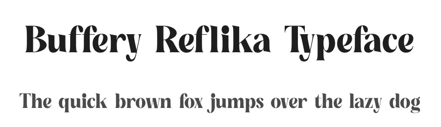 Buffery Reflika Typeface by timelesstype.co — Display Font