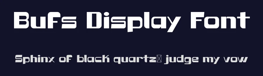 Bufs Display Font by Koplexs Studio — Sans Serif Font — thumbnail 2