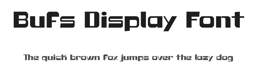 Bufs Display Font by Koplexs Studio β Sans Serif Font