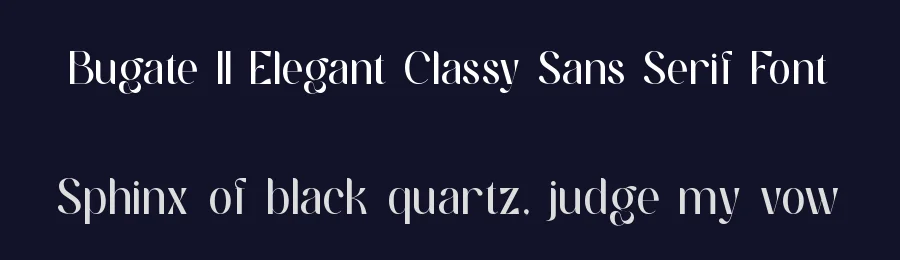 Bugate || Elegant Classy Sans Serif Font by ErmediaStudio — Serif Font — thumbnail 2