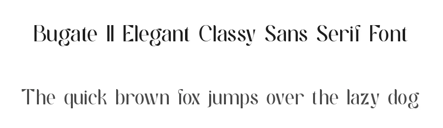 Bugate || Elegant Classy Sans Serif Font by ErmediaStudio — Serif Font