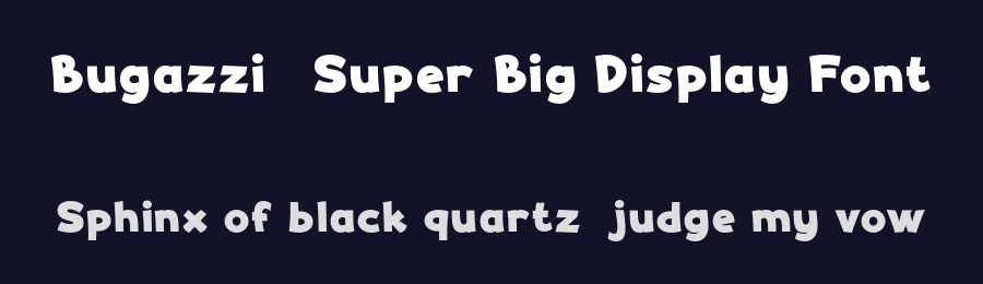 Bugazzi – Super Big Display Font by Pikgura Type — Display Font — thumbnail 2