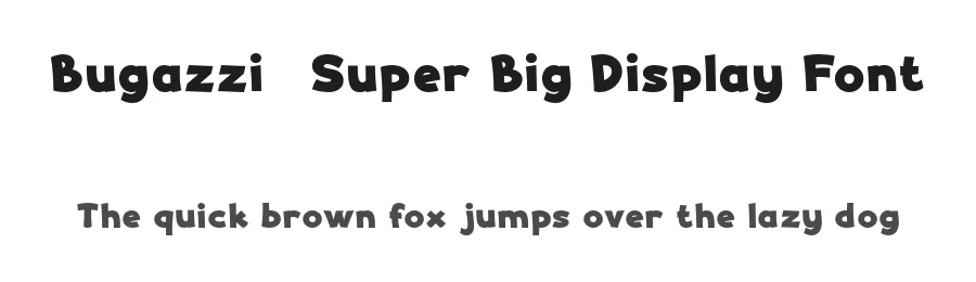 Bugazzi – Super Big Display Font by Pikgura Type — Display Font
