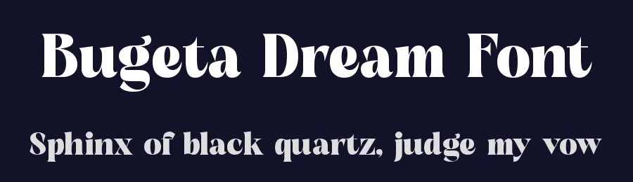 Bugeta Dream Font by timelesstype.co — Serif Font — thumbnail 2