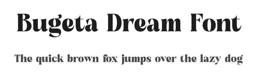Bugeta Dream Font by timelesstype.co — Serif Font