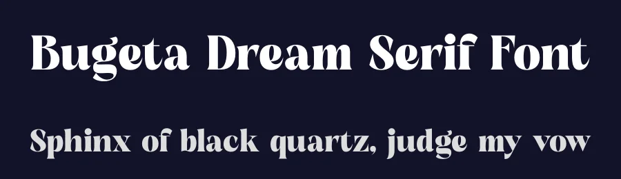 Bugeta Dream Serif Font by timelesstype.co — Display Font — thumbnail 2