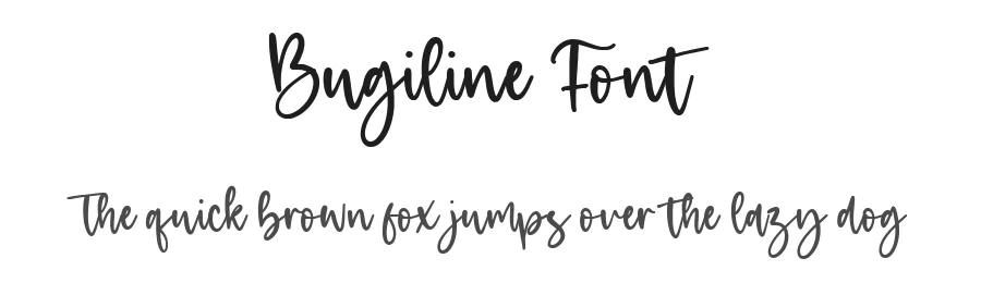 Bugiline Font by metafontsy — Script Handwritten Font