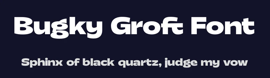 Bugky Groft Font by timelesstype.co — Display Font — thumbnail 2