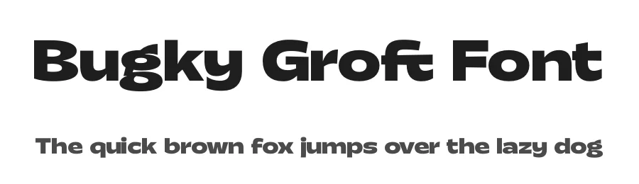 Bugky Groft Font by timelesstype.co — Display Font