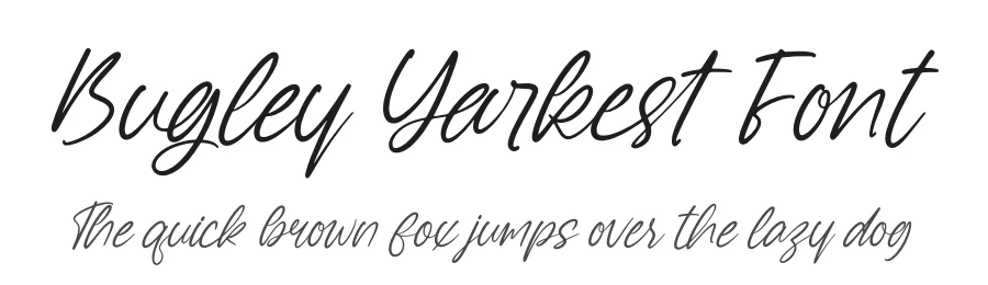 Bugley Yarkest Font by letterenastudios — Script Handwritten Font