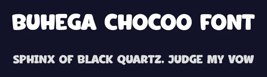 Buhega Chocoo Font by Lettermine — Decorative Font — thumbnail 2